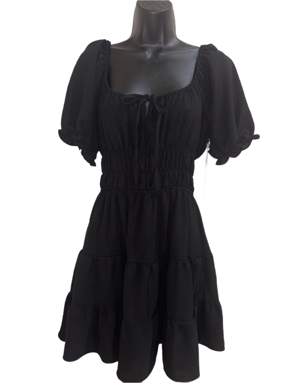 Black Tiered Mini Dress ⭐️NWT⭐️